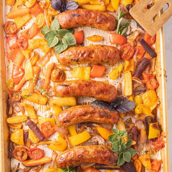 Sausage Tray Bake