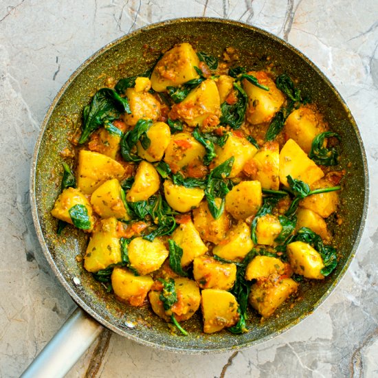 Spinach Aloo Methi