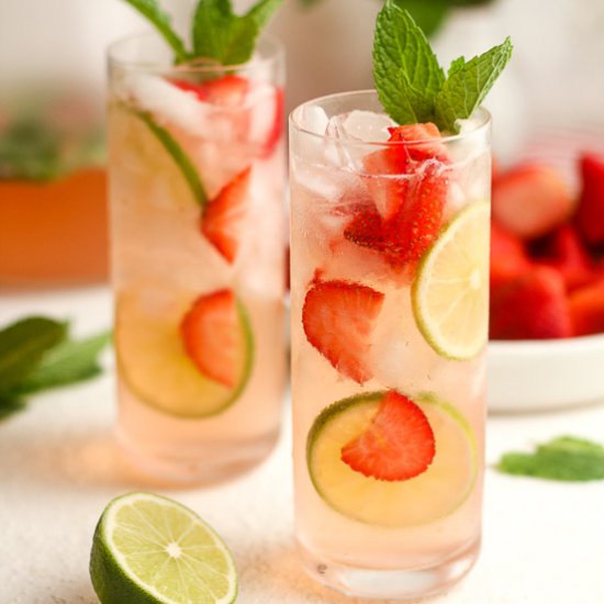 Strawberry Mojito Mocktails