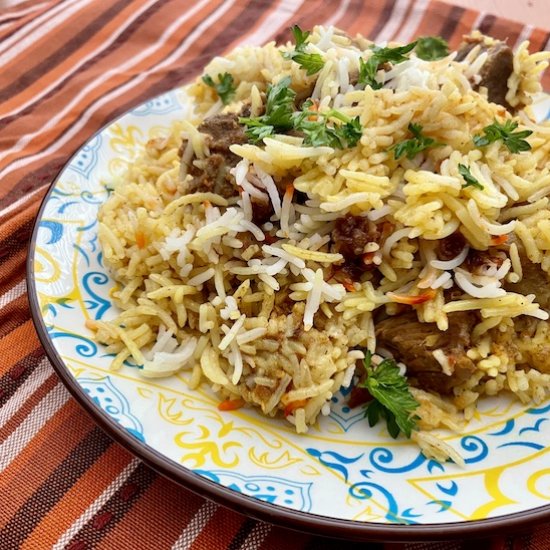 Karachi biryani