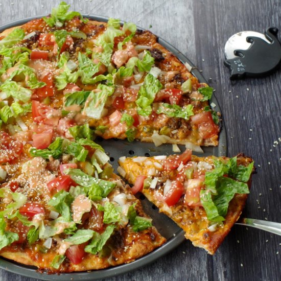 Healthy Big Mac Pizza