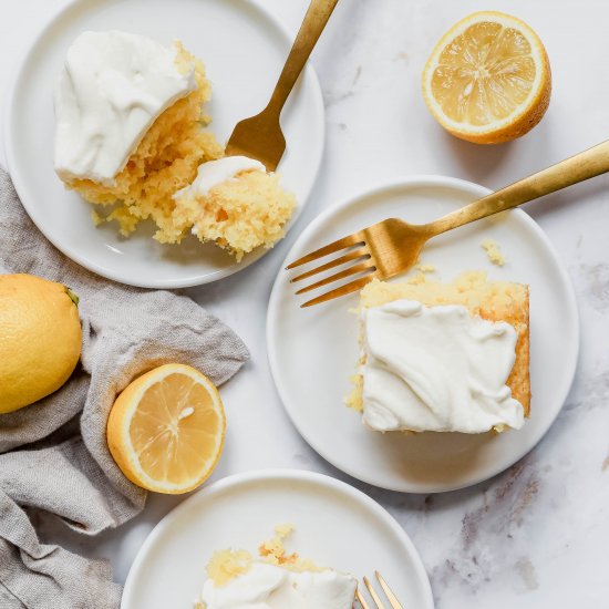 Lemon Poke Cake (No Jello!)