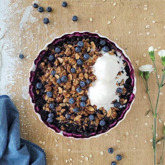 Blueberry Almond Crisp