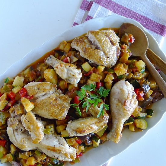 Vegetables Sauté with Chicken