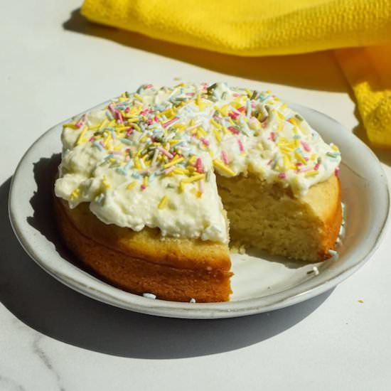 Single Serve Vanilla Cake