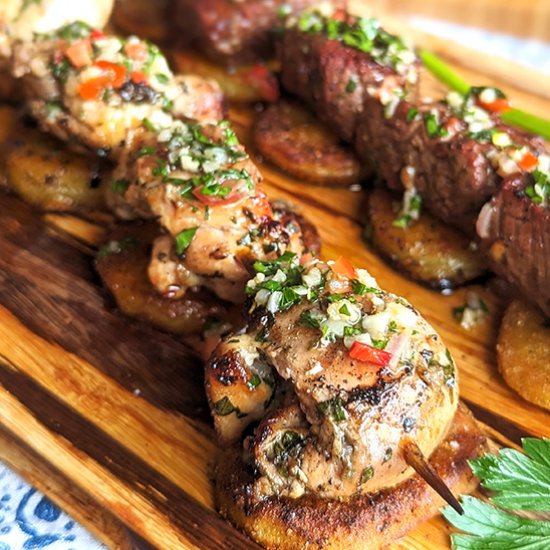 Peruvian Chicken Skewers