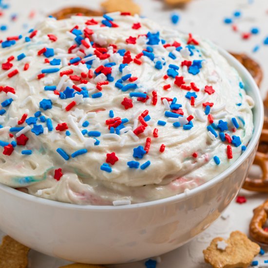 Patriotic Funfetti Dip