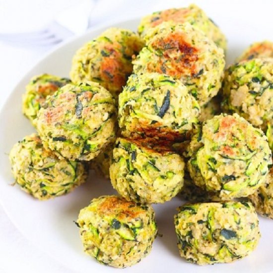 easy baked zucchini balls