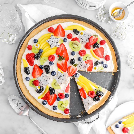 Sugar Cookie Fruit Pizza