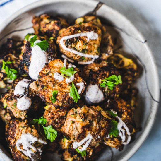 Turkey Zucchini Meatballs for Two