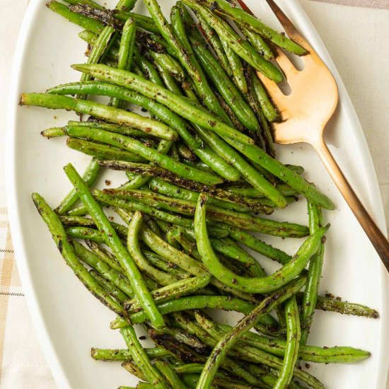 Blackened Green Beans