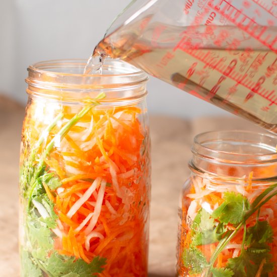 Pickled Daikon and Carrots