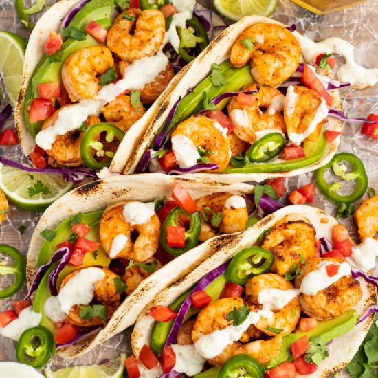 Air Fryer Shrimp Tacos