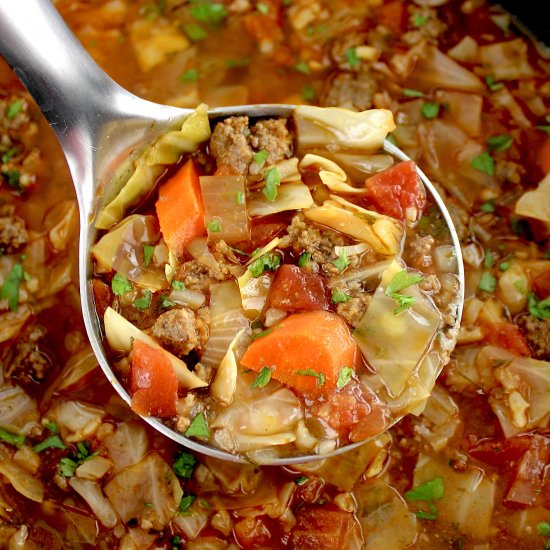 Slow Cooker Cabbage Roll Soup