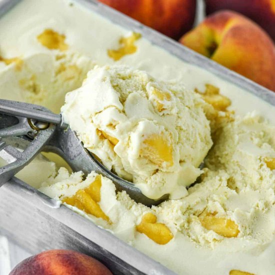 Peaches and Cream Ice Cream