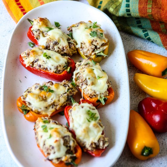 Sausage Stuffed Mini Peppers