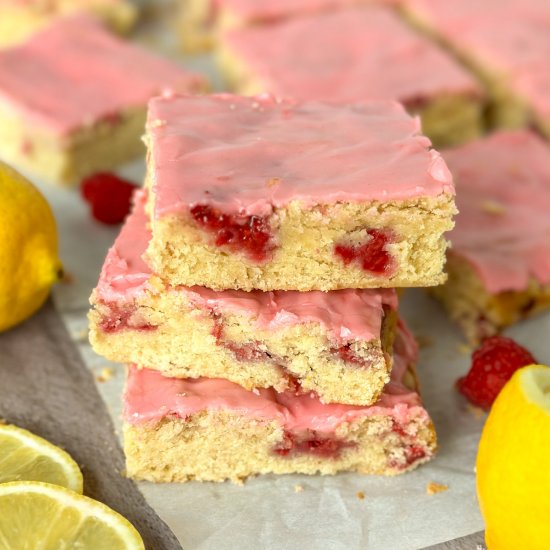 Raspberry Lemon Blondies