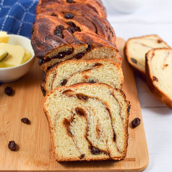 Cinnamon Swirl Sultana Bread