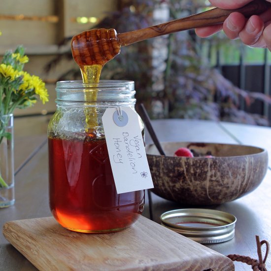 Vegan Dandelion Honey