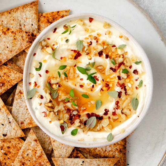 Creamy Whipped Feta Dip with Honey