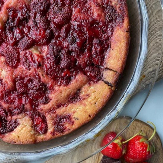 Chocolate Strawberry Spoon Cake