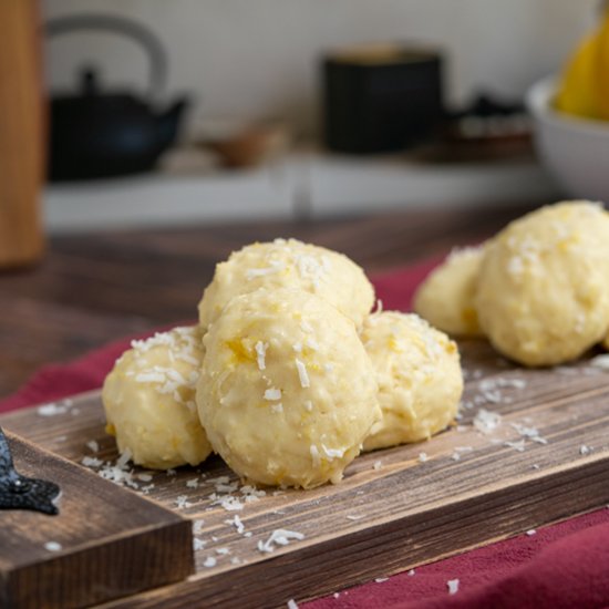 Pineapple Coconut with Lemon Glaze