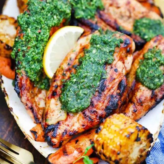 Grilled Chichurri Chicken Breast