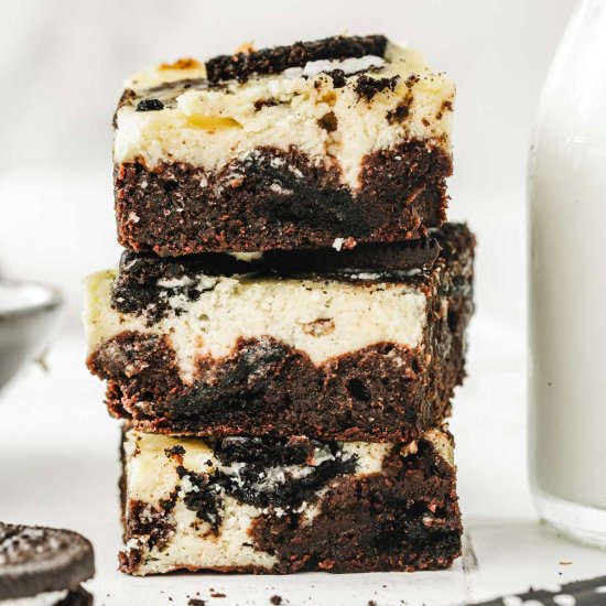 Oreo cheesecake brownies