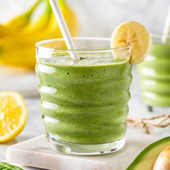 Avocado Banana Green Smoothie