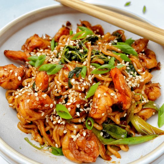 Garlic Shrimp Chili Oil Ramen