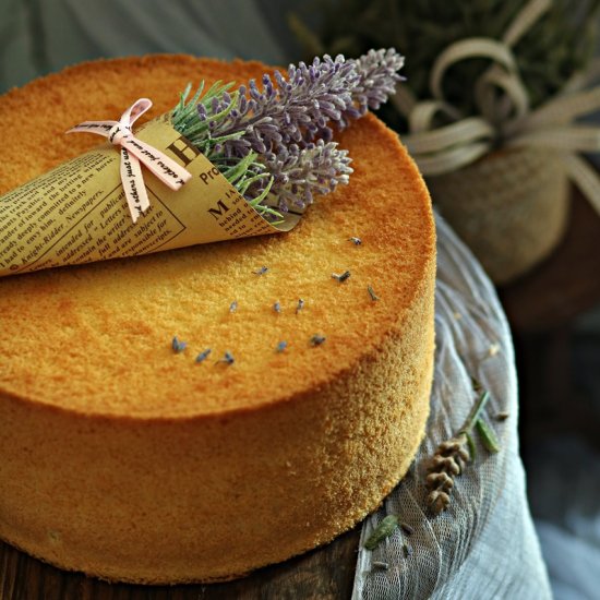 Lavender Chiffon Cake