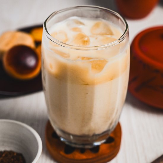 Iced Hojicha Latte