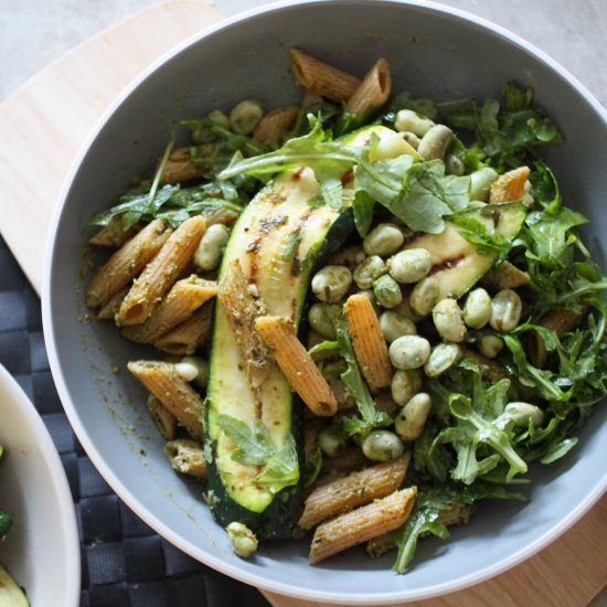 Grilled Greens Pasta Salad