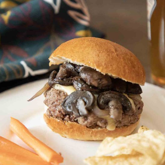 Mushroom Swiss Burger