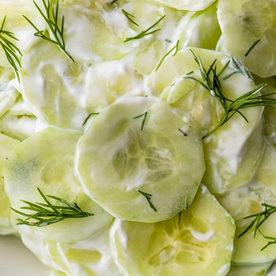 Creamy Cucumber Salad