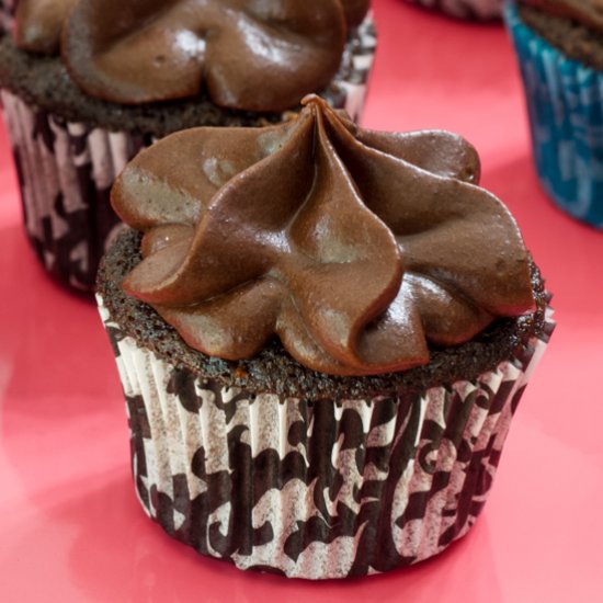 mini chocolate cupcakes