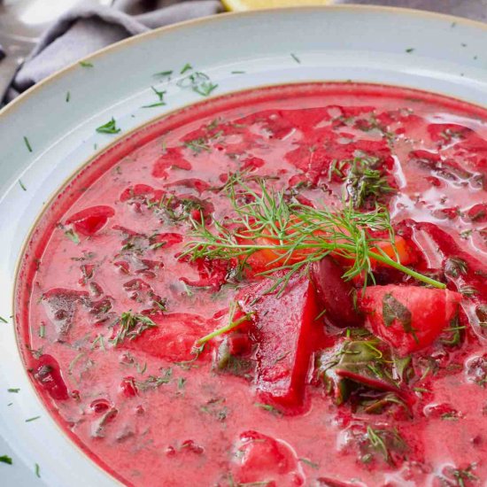 Botwinka (Polish Beet Greens Soup)