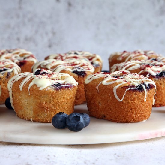 Lemon and Blueberry Friands