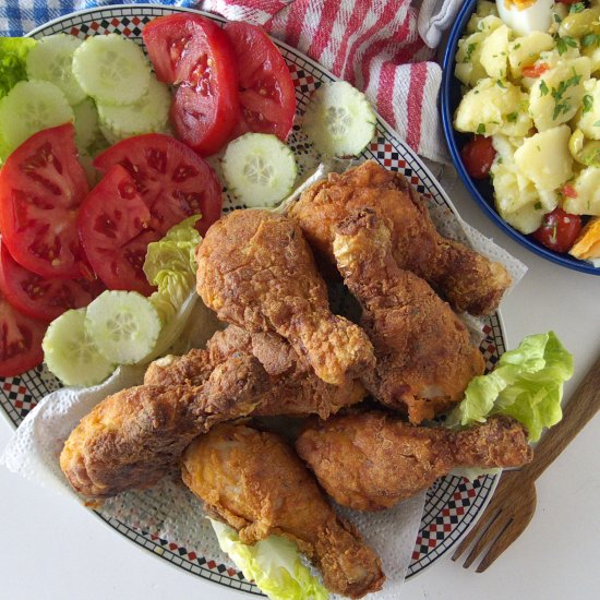 Crispy Olive Oil Fried Chicken