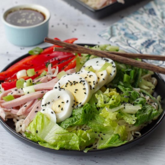 Easy Japanese Cold Noodle Salad