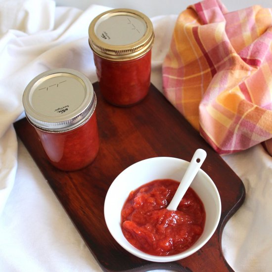 Simple Nectarine Jam (No Pectin)