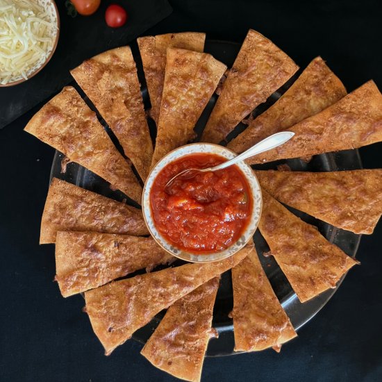 Spicy Pizza Dough Crackers