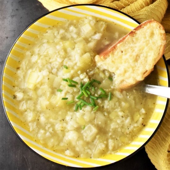 Chunky Leek & Cauliflower Soup