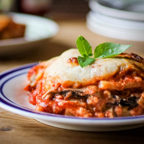 Eggplant Polenta Casserole