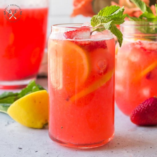 Mint Strawberry Lemonade