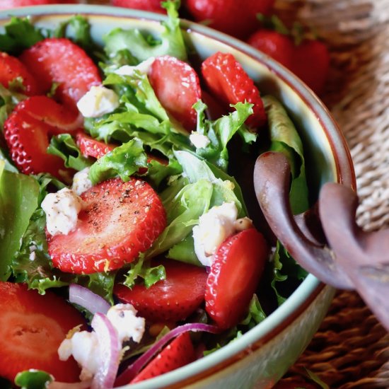 Strawberry Goat Cheese Salad