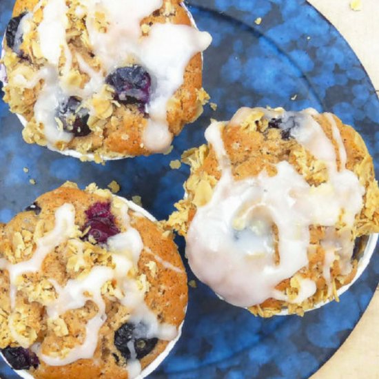 Brown Sugar Blueberry Muffins