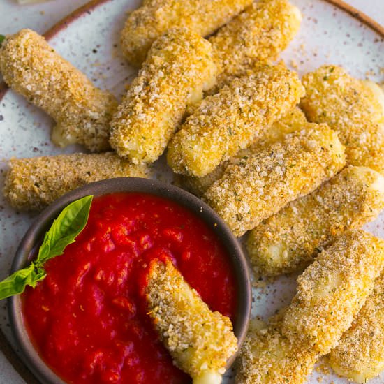 Baked Mozzarella Sticks