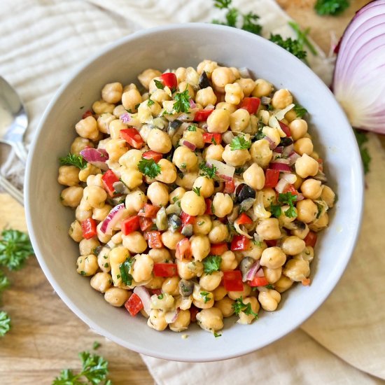 Honey Mustard Chickpea Salad