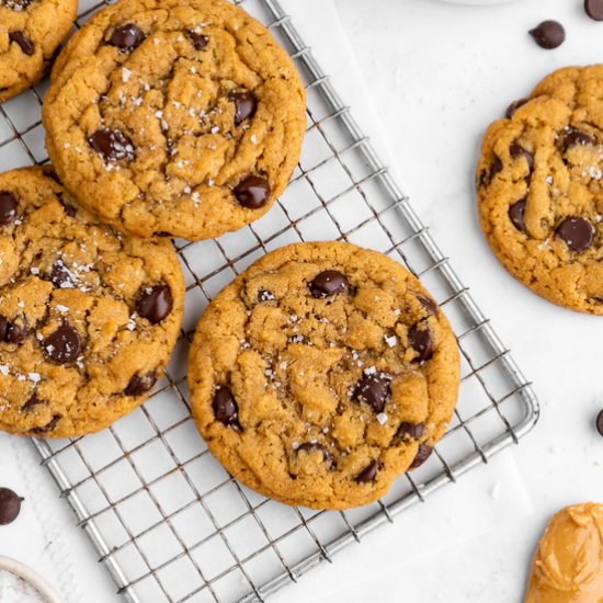 Peanut Butter Choc Chip Cookies